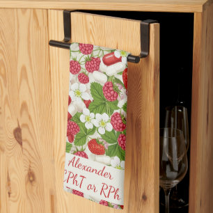 Red Berry & Pills Pharmacy   Tea Towel