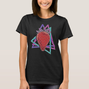 Red Berry Summer Food Fruit 90s Vaporwave Strawber T-Shirt