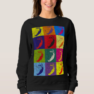 Red Berry Summer Food Fruit Pop Art Strawberry 1 Sweatshirt