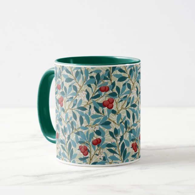 Red Berry Tree, William Morris Mug (Front Left)