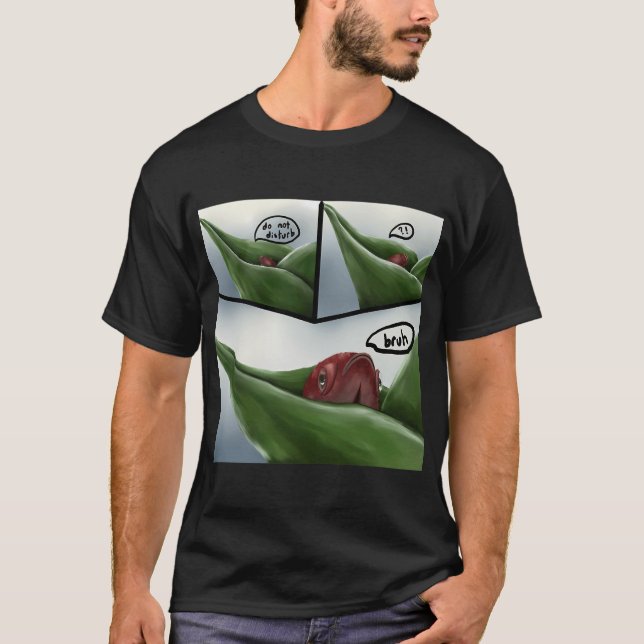 Red Betta in 'Do Not Disturb' Mode T-Shirt (Front)