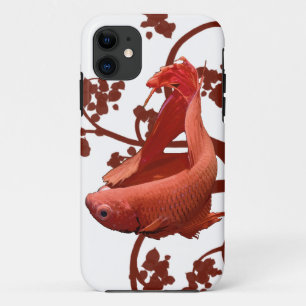 Red Betta Siamese Fighting Fish Case-Mate iPhone Case