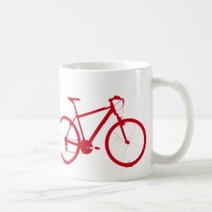 red bike, cycling coffee mug