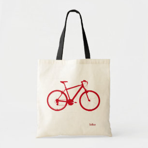 red bike, cycling tote bag
