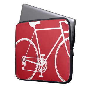 Red bike design Laptop Sleeve