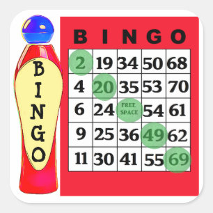 Red BINGO & Dauber Stickers