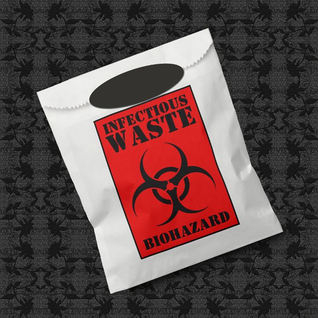 Red BIOHAZARD Infectious Waste Trick Or Treat Bags (Creator Uploaded)