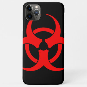 Red Biohazard Symbol Phone Case