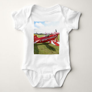 Red Biplane Baby Bodysuit
