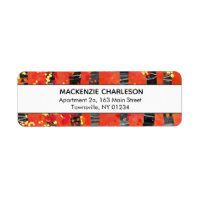 Red Birch Tree Forest Abstract Address