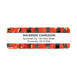 Red Birch Tree Forest Abstract Address