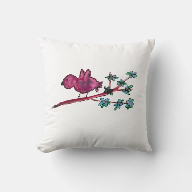 Red Bird Cushion (Front)