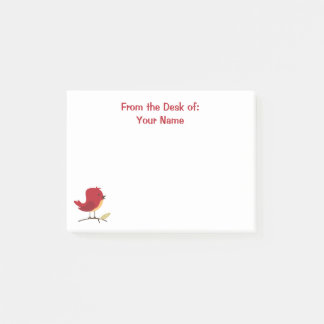 Red Bird Notepad