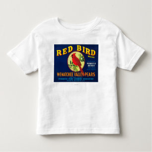 Red Bird Pear Crate LabelPashastin, WA Toddler T-Shirt