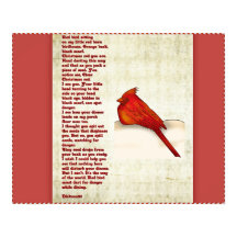 Red bird poem poster
