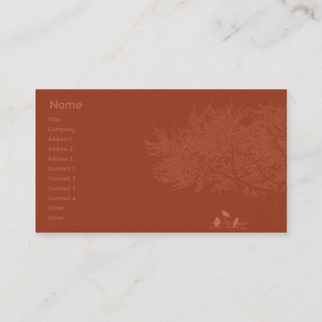 Red Birds - Business Card (Front)