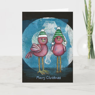 Red Birds Christmas Card