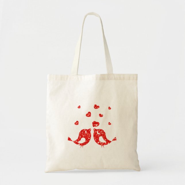 Red Birds  Tote Bag (Front)