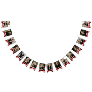 Red & Black 16 Photo Graduation Hanging Banner