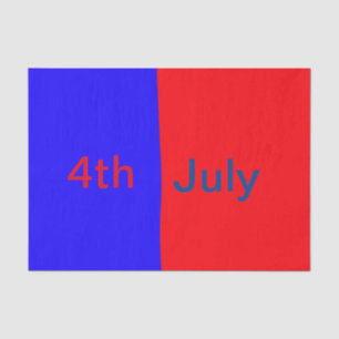 Red black American day 4th july add text simple  Tissue Paper