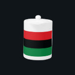 Red, Black and Green Flag<br><div class="desc">The 3 Pan-African colours on the flag represent: RED: the blood that unites all people of Black African ancestry, and shed for liberation; BLACK: black people whose existence as a nation, though not a nation-state, is affirmed by the existence of the flag; and GREEN: the abundant natural wealth of Africa....</div>