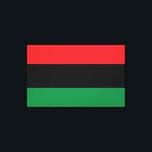 Red, Black and Green Flag Canvas Print<br><div class="desc">The 3 Pan-African colours on the flag represent: RED: the blood that unites all people of Black African ancestry, and shed for liberation; BLACK: black people whose existence as a nation, though not a nation-state, is affirmed by the existence of the flag; and GREEN: the abundant natural wealth of Africa....</div>