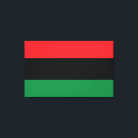 Red, Black and Green Flag Canvas Print<br><div class="desc">The 3 Pan-African colours on the flag represent: RED: the blood that unites all people of Black African ancestry, and shed for liberation; BLACK: black people whose existence as a nation, though not a nation-state, is affirmed by the existence of the flag; and GREEN: the abundant natural wealth of Africa....</div>