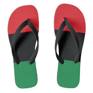 Red, Black and Green Flag Jandals