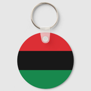 Red Black and Green Flag Key Ring