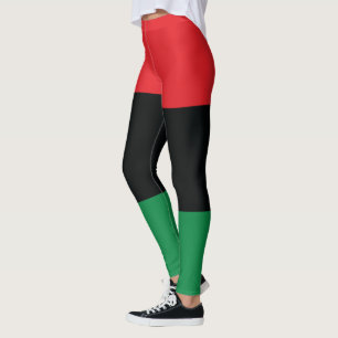 Red, Black and Green Flag Leggings