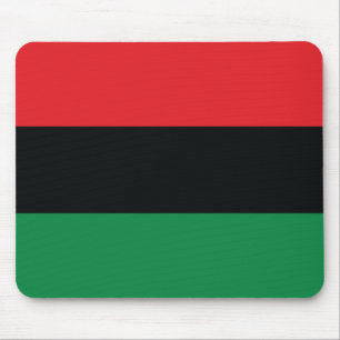Red, Black and Green Flag Mouse Pad