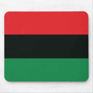 Red, Black and Green Flag Mouse Pad