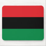 Red Black and Green Pan-African UNIA flag Mouse Pad<br><div class="desc">Red Black and Green Flag Pan-African flag — also known as the Afro-American flag and the Black Liberation Flag.</div>