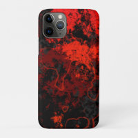 Red, Black and Grey Marble Abstract