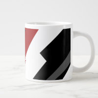 Red black and white abstract