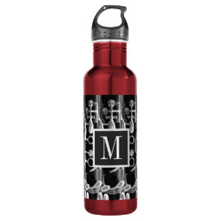 Red, Black, and White Monogram Clarinet 710 Ml Water Bottle