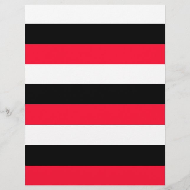 Red, black and white stripes (Front)