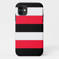 Red, black and white stripes