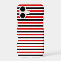 Red Black and white stripes design