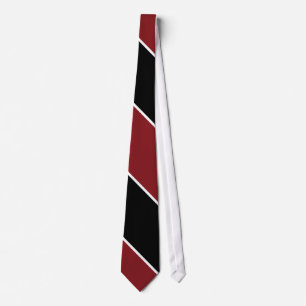 Red Black and White Tie