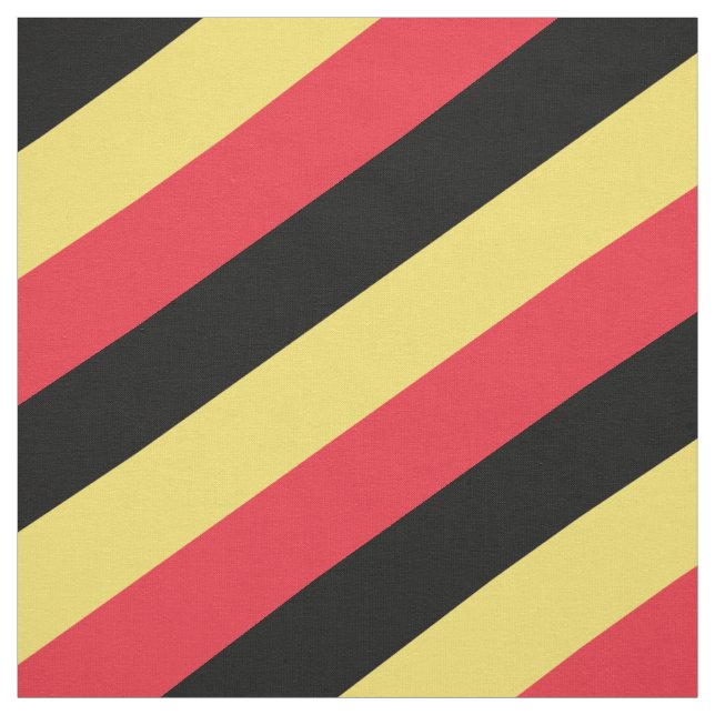 Red, black and yellow striped pattern fabric (Swatch)