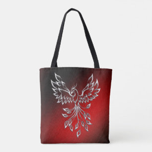 Red Black Ashes and Phoenix Tote Bag
