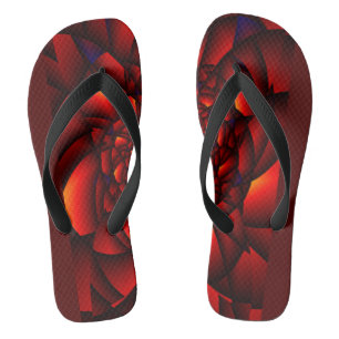 Red Black Blue Petal Jandals