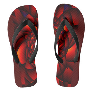 Red Black Blue Petal Jandals