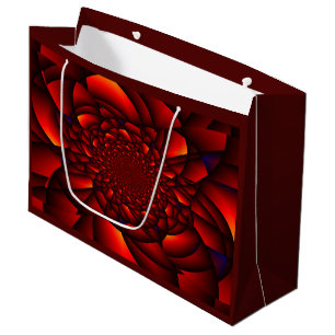Red Black Blue Petal Large Gift Bag