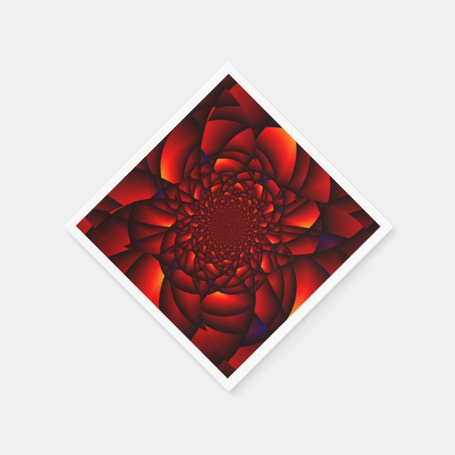 Red Black Blue Petal Napkin (Corner)
