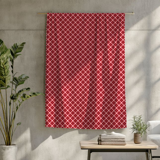 Red Black Check Blanket Warmth with Classic Charm (Red Black Check Blanket Warmth with Classic Charm)
