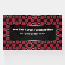 Red Black Check - Corporate Event / Trade Show 