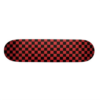 Red & Black Chequerboard Skateboard