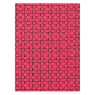 Red Black Chequerboard Tablecloth